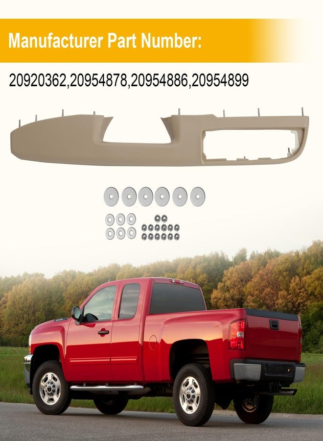 Jetuplusllc إصلاح مسند الذراع الأمامي من جهة السائق مع مقبض فتح الباب فوق مسند الذراع (27 بوصة) 80995 متوافق مع طرازات مختارة من شيفروليه/جي إم سي، لون بيج (حل إصلاح أصلي) - Image 5